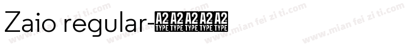 Zaio regular字体转换